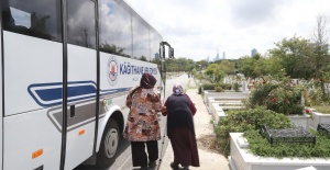 Kağıthane'de mezarlıklara ücretsiz ulaşım kolaylığı