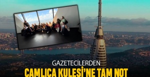 Gazetecilerden Çamlıca Kulesi’ne tam not